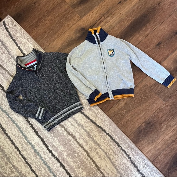 Set of two boys preppy sweaters Izod Tommy Hilfiger, size 5 - Picture 1 of 10